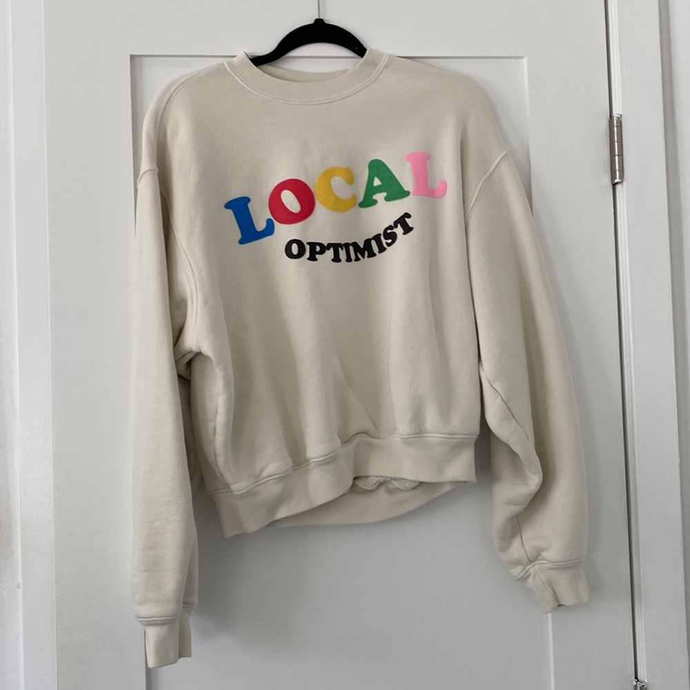 MADHAPPY Local Optimist crew neck sweatshirt